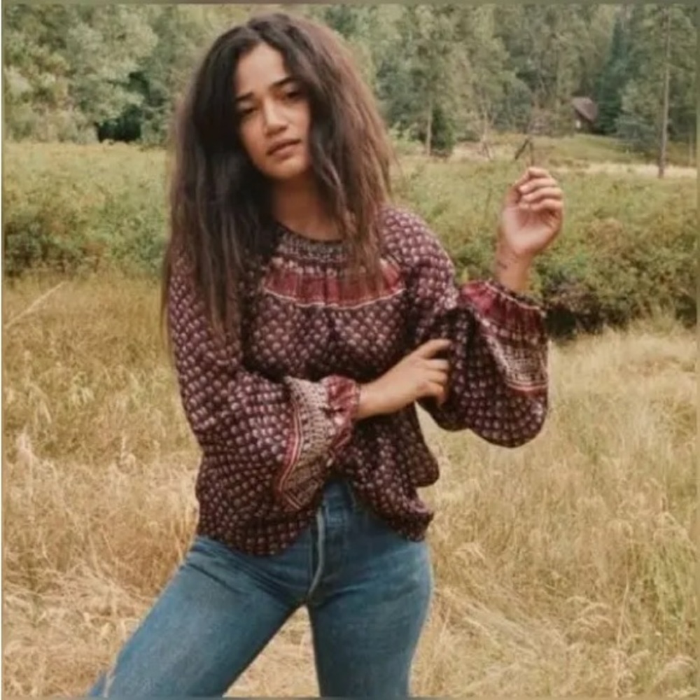 Doen Manzanita Silk Blouse